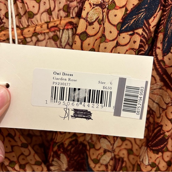 Ulla Johnson Oni Dress 6 Garden Rose NWT floral ruffles silk - Picture 12 of 15